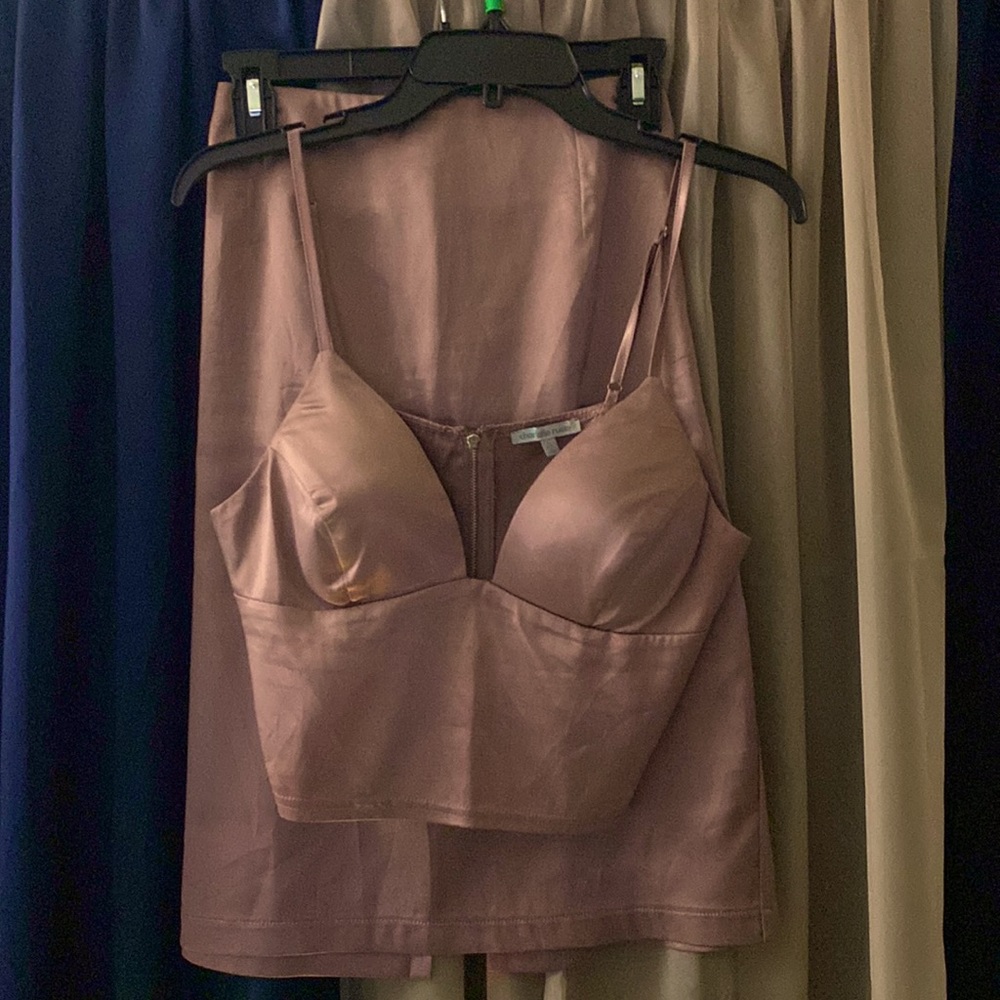 Charlotte Russe Silky 2 Piece Skirt Set